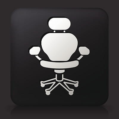 黑色方形按钮和办公椅图片下载