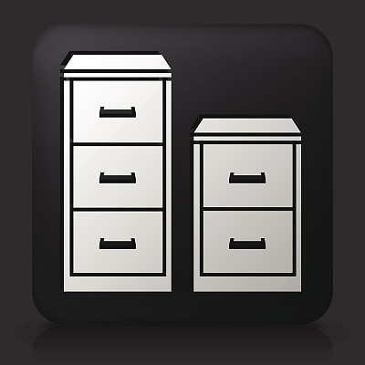 黑色方形按钮与文件柜图片下载