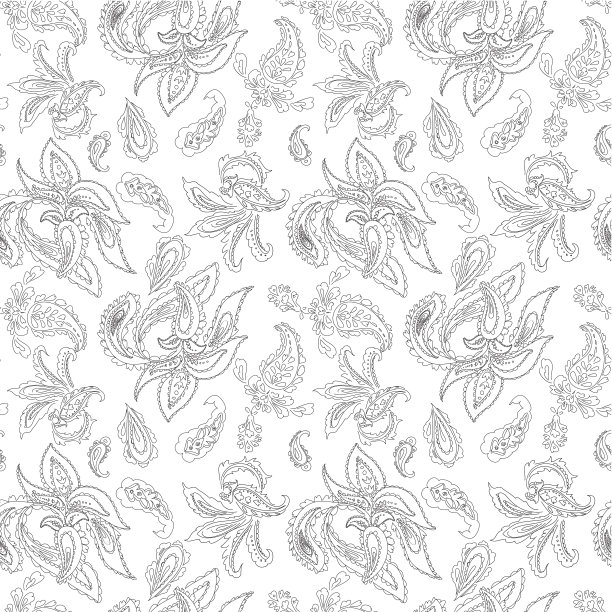 佩斯利无缝模式图片下载