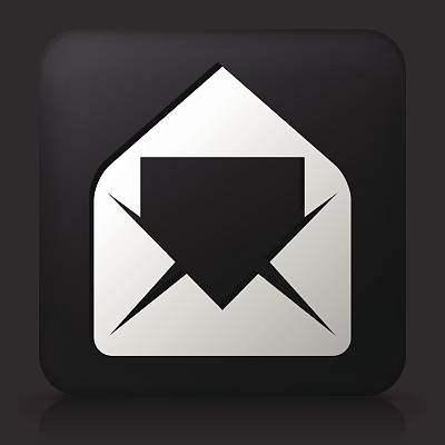 黑色方形按钮与邮件图片下载