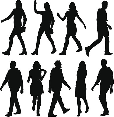 休闲的人走图片下载