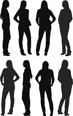 休闲女性站图片下载