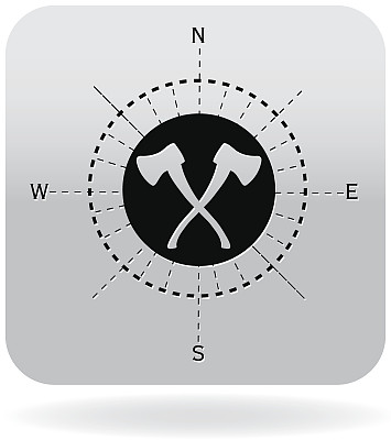 斧式罗盘设计图标图片下载