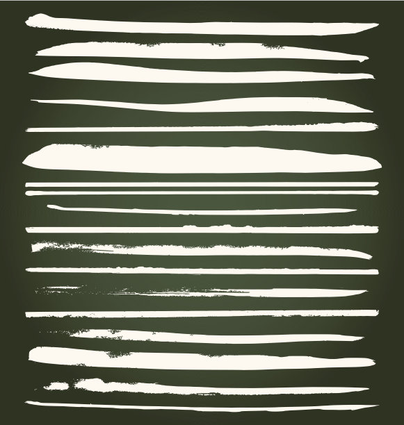 手绘Grunge设计元素和笔触图片下载