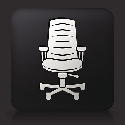 黑色方形按钮和办公椅图片下载