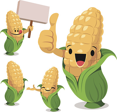 玉米卡通C图片下载
