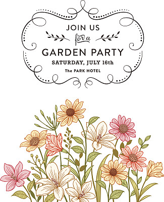 花卉的邀请素材图片