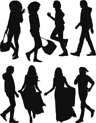 休闲的人走图片下载