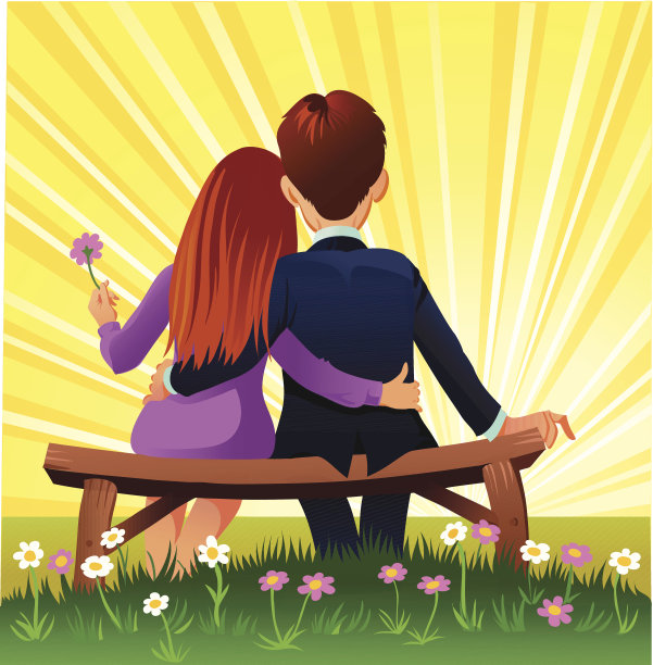 相爱的年轻夫妇图片下载