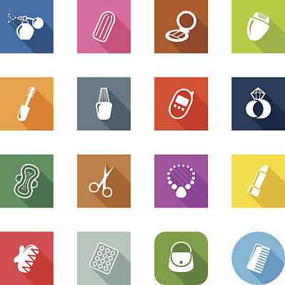 平面图标-女人的配件图片下载