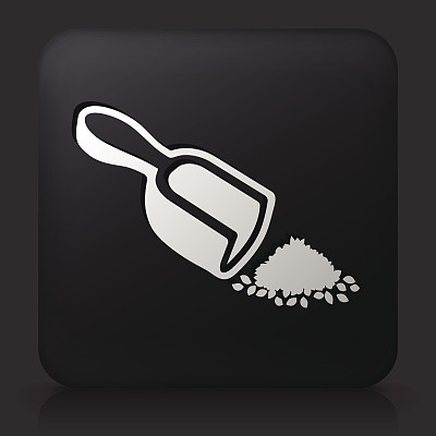 黑色方形按钮与茶测量图片下载