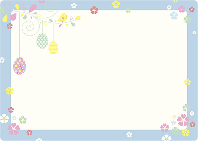 复活节/春季邀请或留言卡图片下载