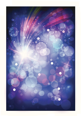 抽象彩色背景与散焦灯光图片下载