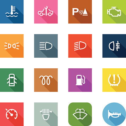 平面图标-汽车控制指示器图片下载