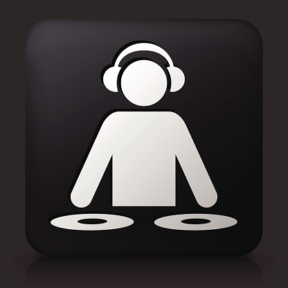 黑色方块按钮与DJ图片下载