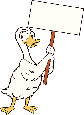 举着白鹅的标志图片下载