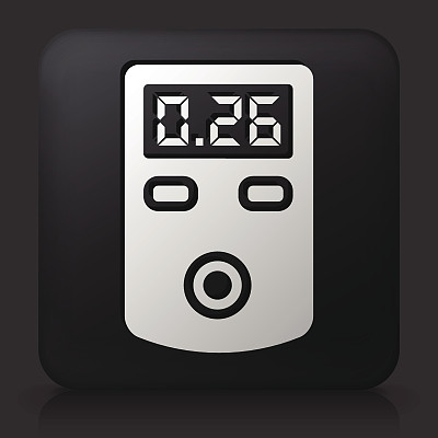 黑色方形按钮盖革计数器图片下载