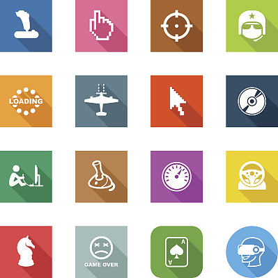 平面图标-电脑游戏图片下载