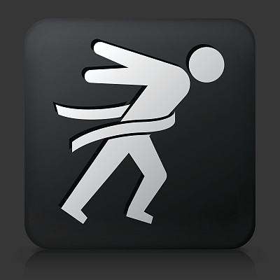 带有终点线的黑色方形按钮图片下载