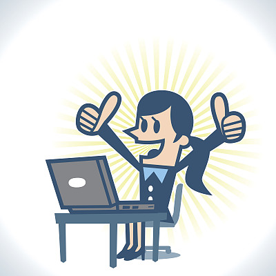 女人竖起大拇指图片下载