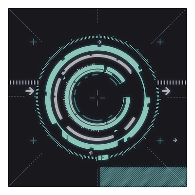 高技术抽象圈背景图片下载