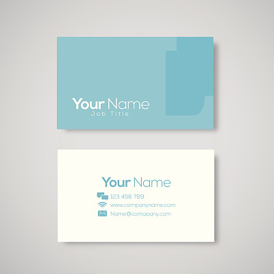 名片模板字母L图片下载