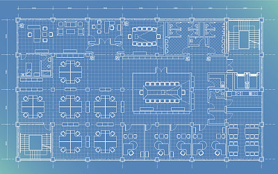 办公楼平面图图片下载