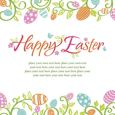 异想天开的复活节彩蛋花架图片下载