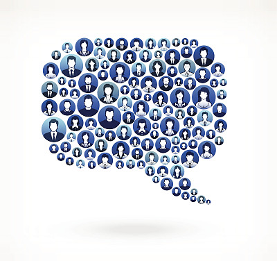 商务人士面临财务和团队合作模式。图片下载