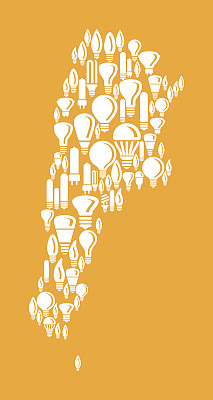 阿根廷在矢量灯泡模式背景图片下载