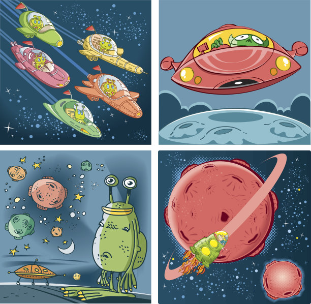 不明飞行物和外星人图片下载