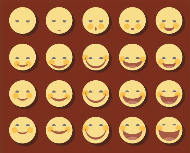 笑，好笑，笑，笑，悲伤，颜色，平淡。图片下载