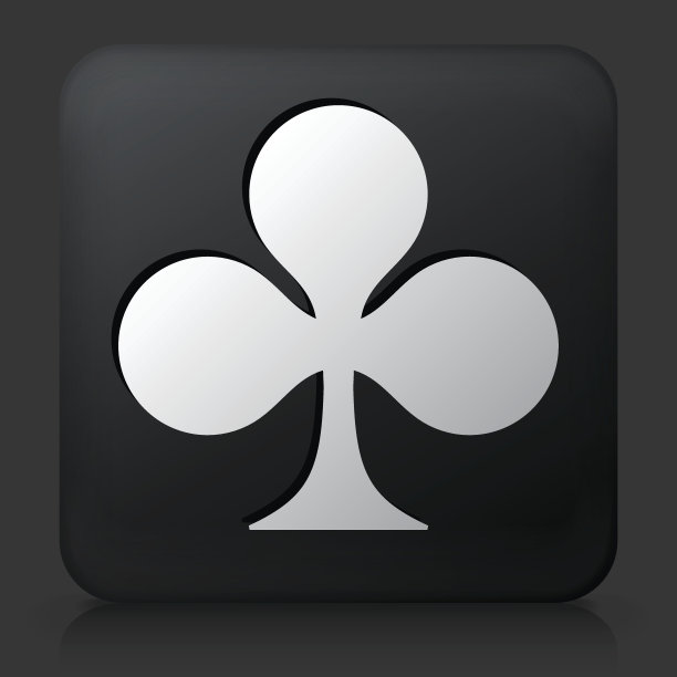 黑色方形纽扣与俱乐部套装卡图片下载