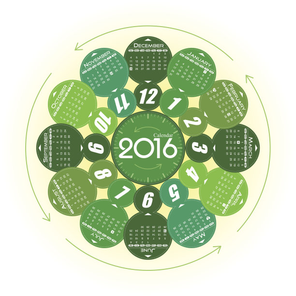 2016年矢量年图片下载