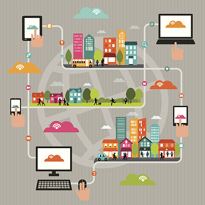 动态无线城市图片下载