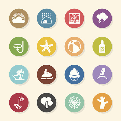 所有季节图标设置3 -色圈系列图片下载