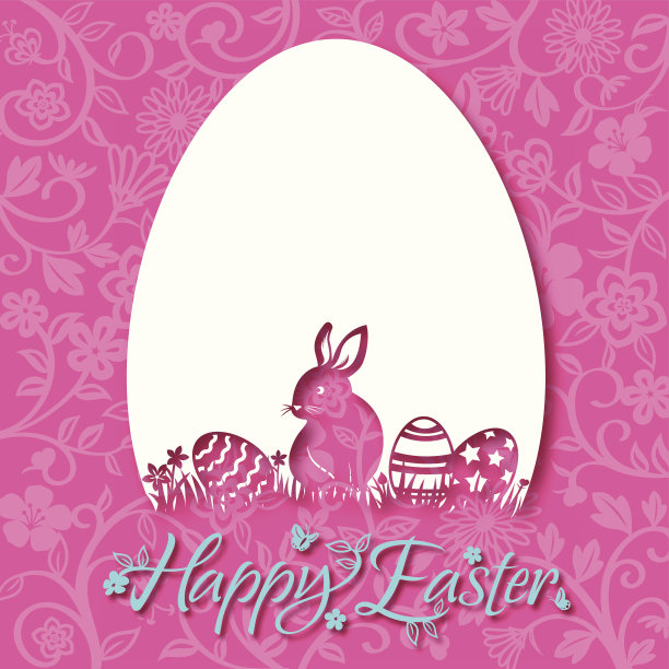 复活节兔子的邀请图片下载