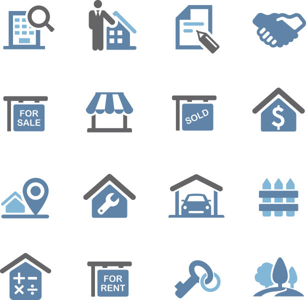 房地产图标- Conc系列图片下载