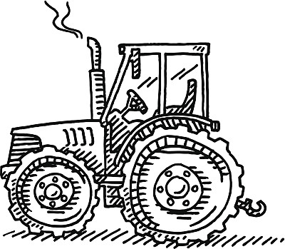 拖拉机农业机械制图图片下载