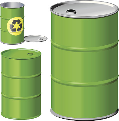 绿色回收桶图片下载