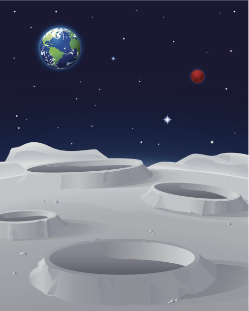 月球表面图片下载