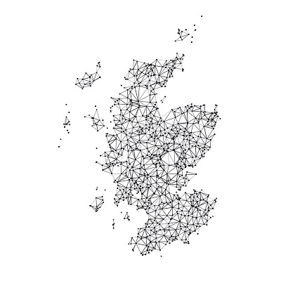 苏格兰地图网络黑白地图图片下载