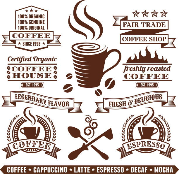 咖啡厅优雅的版税免费向量版税免费向量艺术收藏图片下载