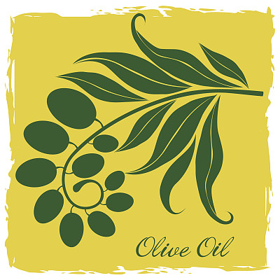 绿橄榄枝剪影图片下载