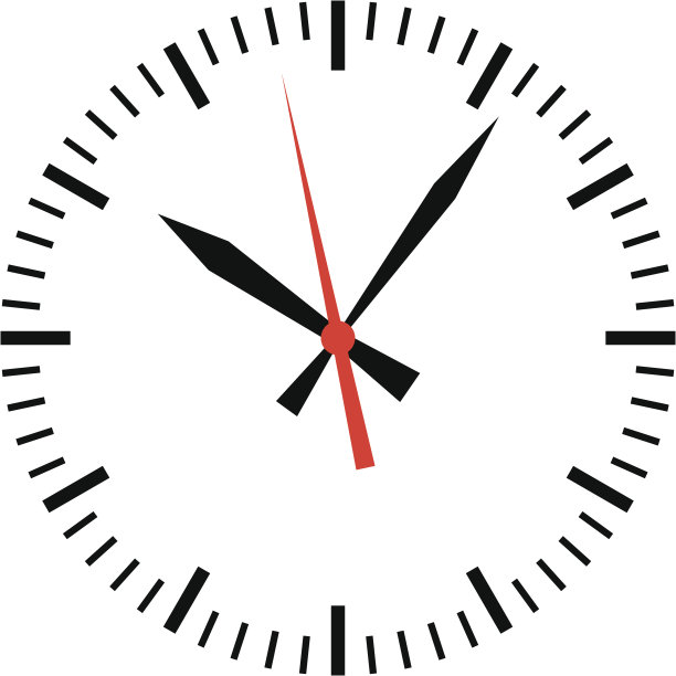 时钟显示时间矢量图片下载