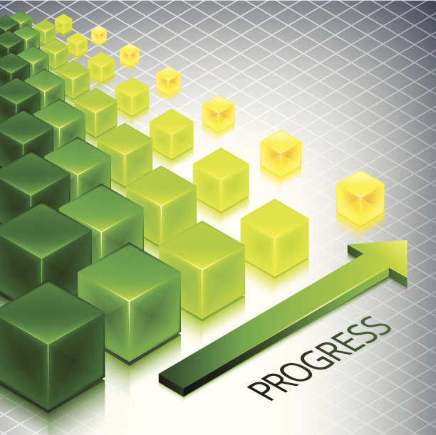 自定义业务背景的进展立方体图片下载