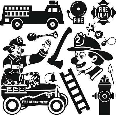 消防员的小丑图片下载