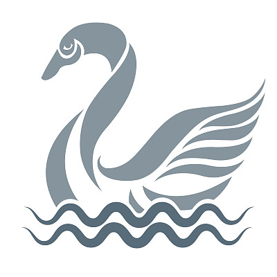 天鹅向量图片下载