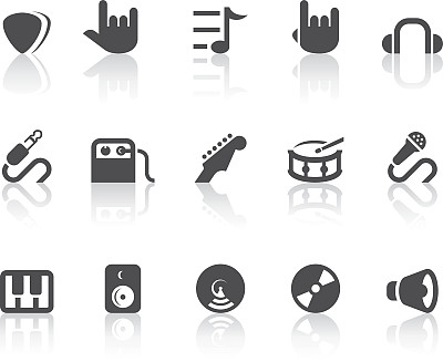 音乐图标|简单黑色系列图片下载