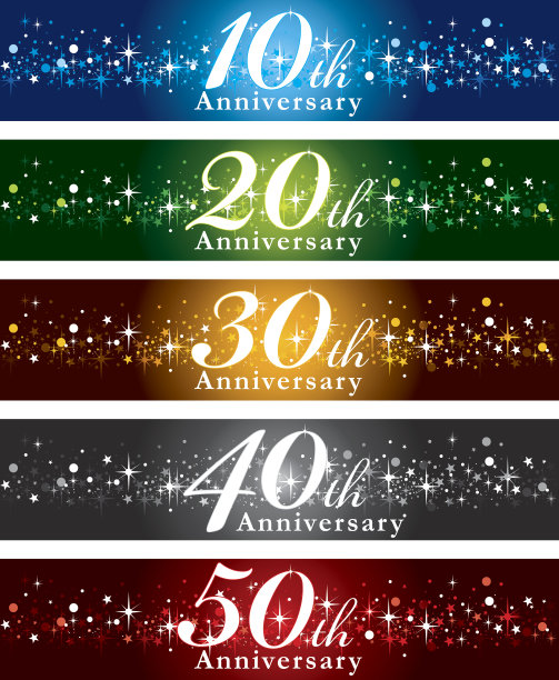 周年纪念横幅素材图片